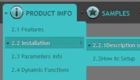 Point Aquamarine CSS Menu Generator Template