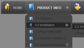 Toolbars Grey CSS Menu Generator Template